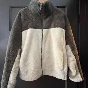 Rag & Bone Brown and Cream Sherpa Jacket